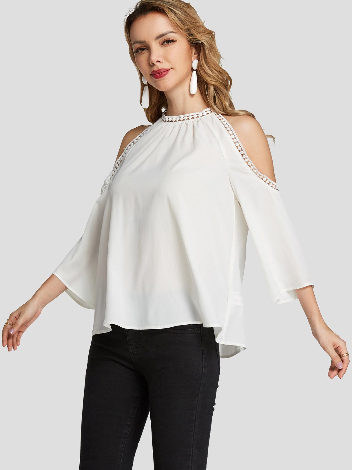 OEM Ladies White Blouses