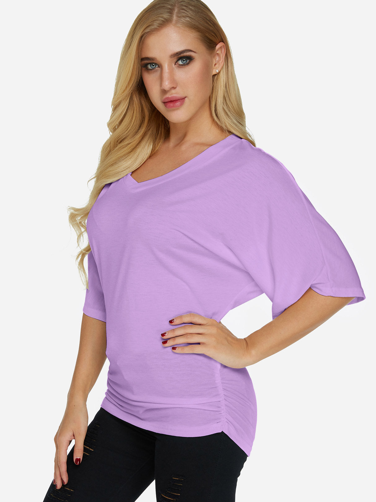 Custom Ladies V-Neck T-Shirts