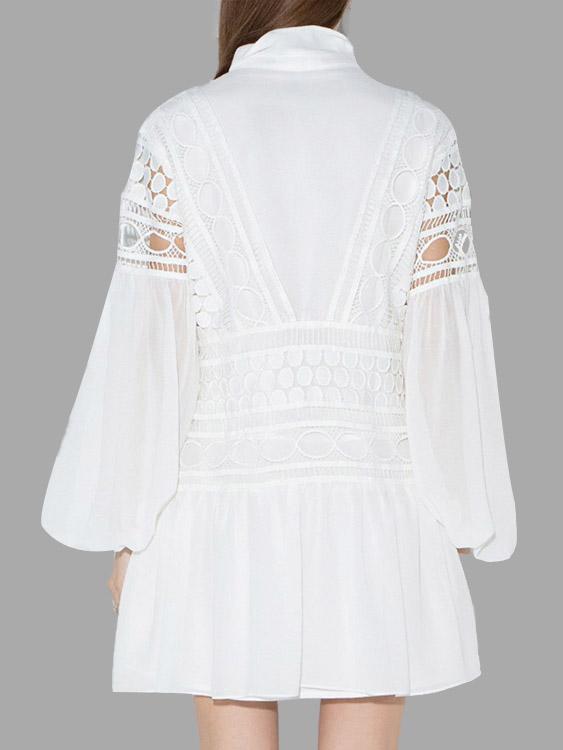 NEW FEELING Womens White Mini Dresses