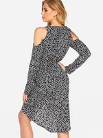 NEW FEELING Womens Black Floral Dresses