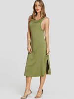 OEM ODM Womens Sleeveless Midi Dress