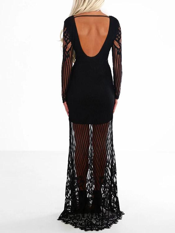 NEW FEELING Womens Black Maxi Dresses