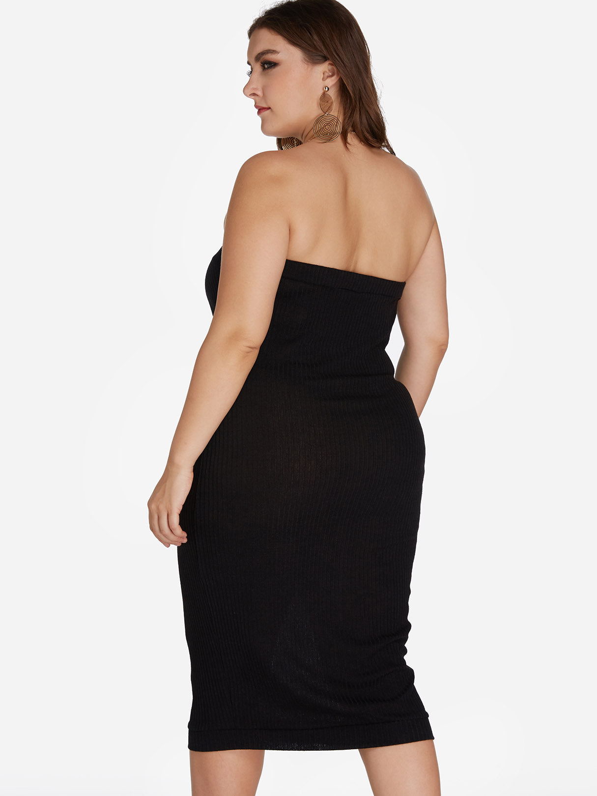 NEW FEELING Womens Black Plus Size Dresses