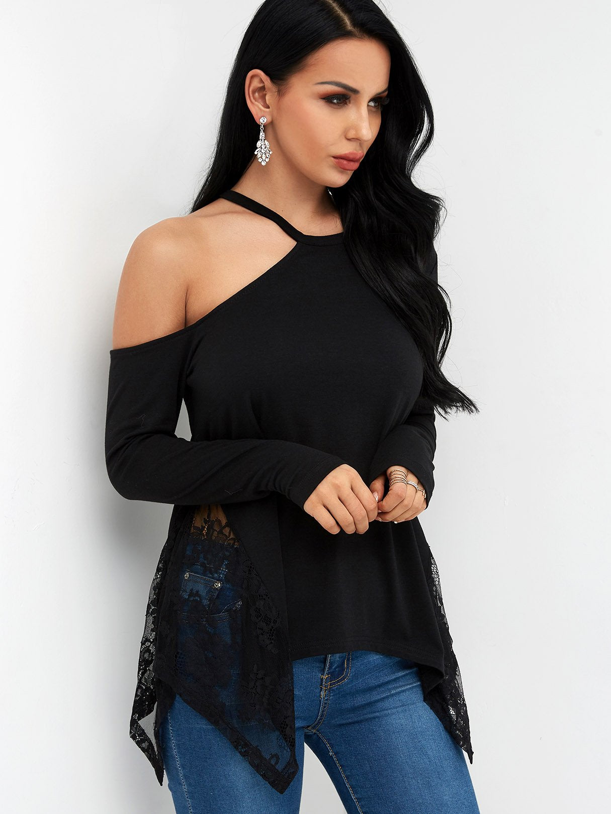 OEM Ladies Black T-Shirts