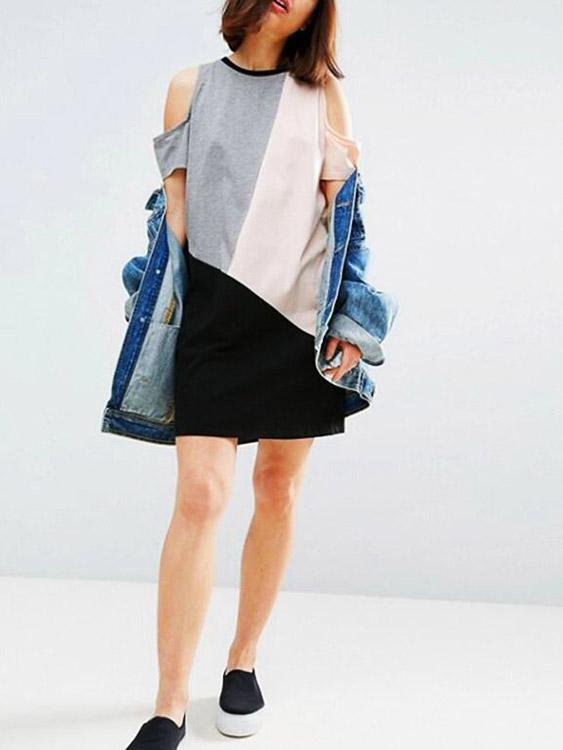 ODM Ladies Short Sleeve Casual Dresses