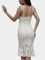 NEW FEELING Womens Beige V-Neck Dresses