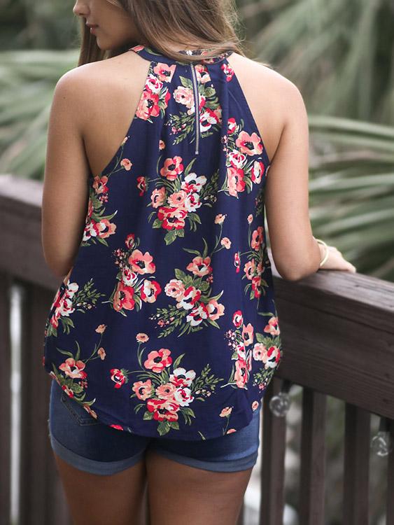 NEW FEELING Womens Navy Camis