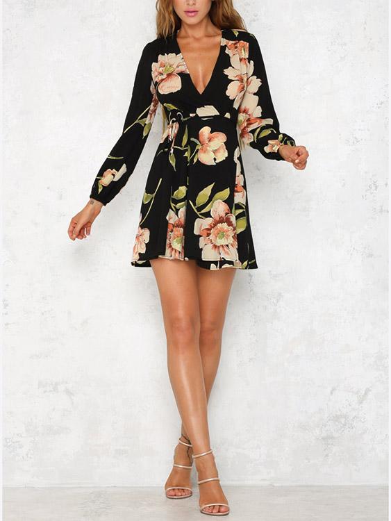 OEM Ladies Floral Floral Dresses