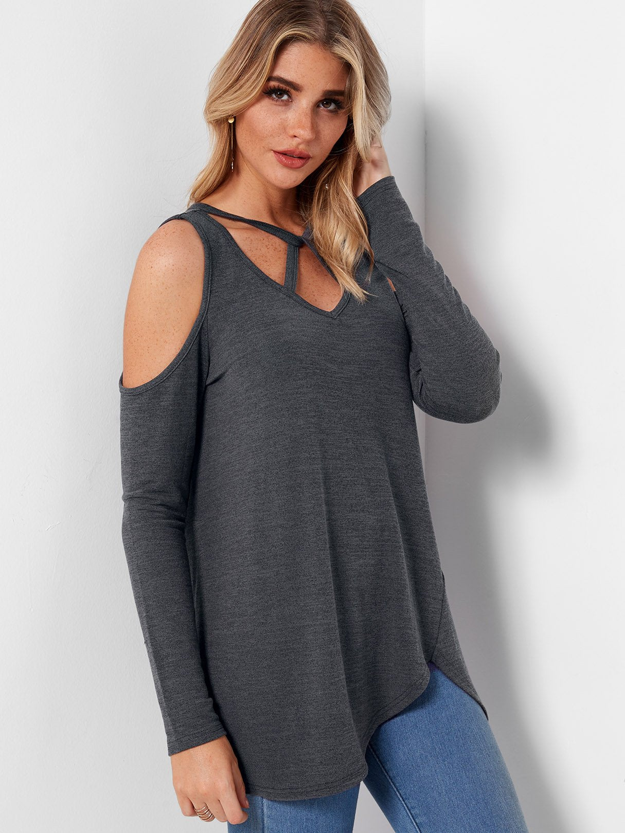 OEM Ladies Grey T-Shirts