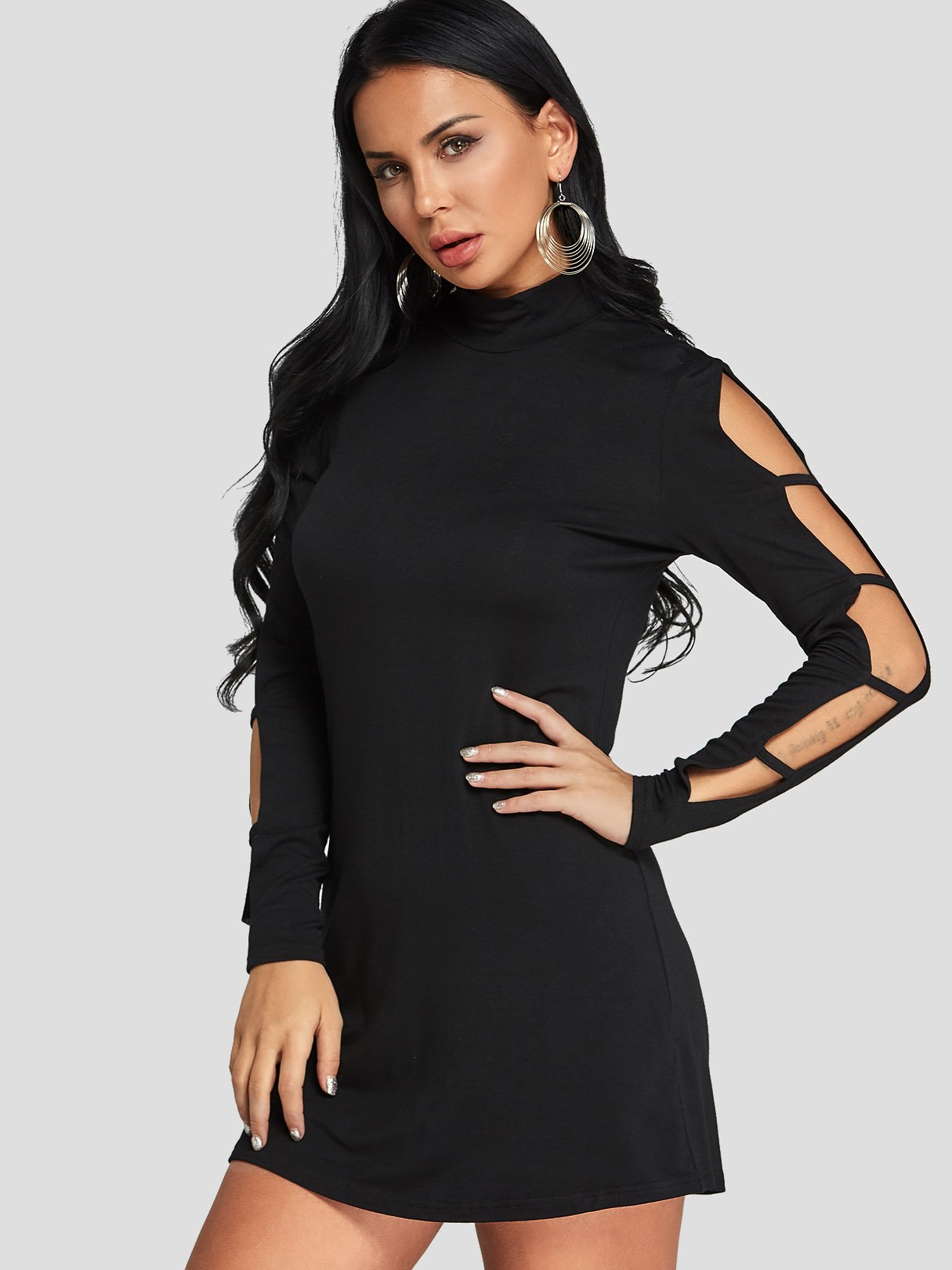 OEM Ladies Black Casual Dresses