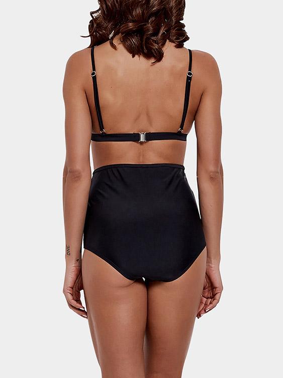 NEW FEELING Womens Black Bikinis