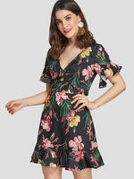 OEM Ladies Black Mini Dresses