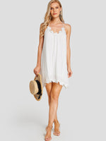 NEW FEELING Womens White Mini Dresses