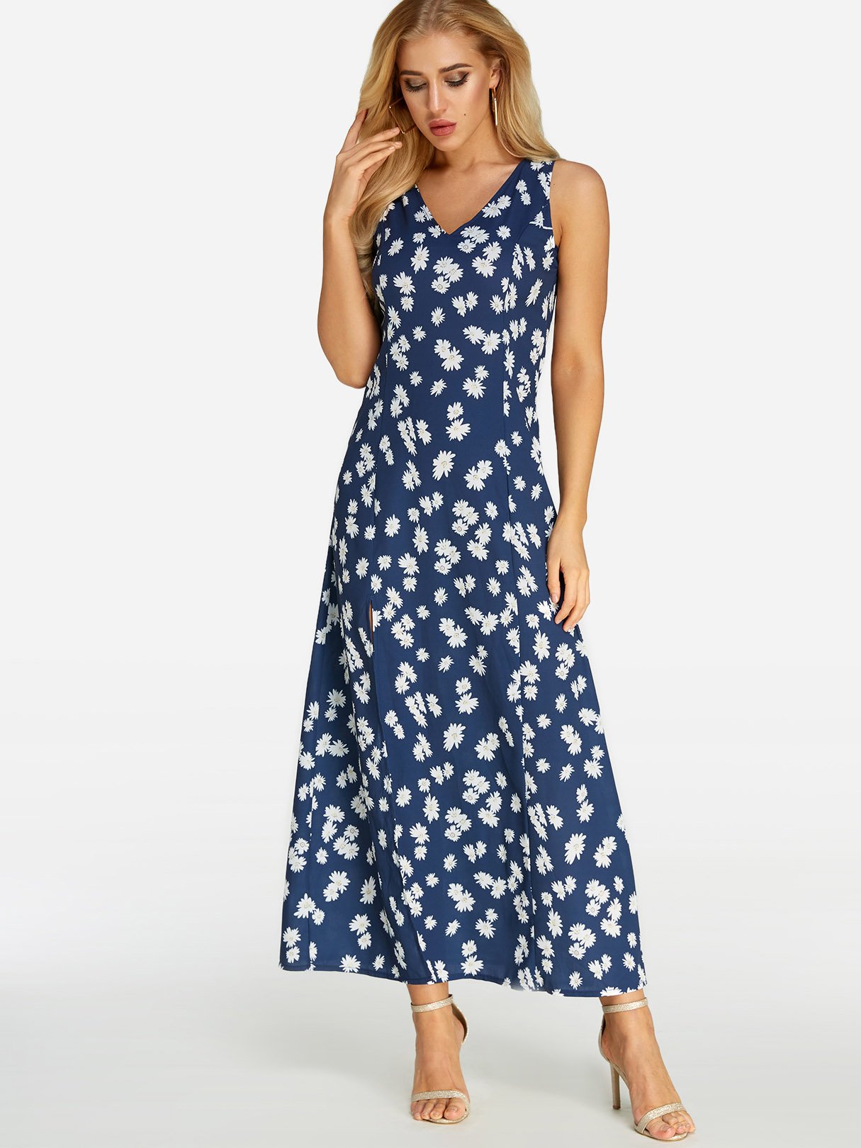 ODM Ladies Sleeveless Maxi Dress