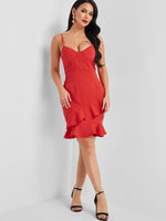 NEW FEELING Womens Red Sexy Dresses