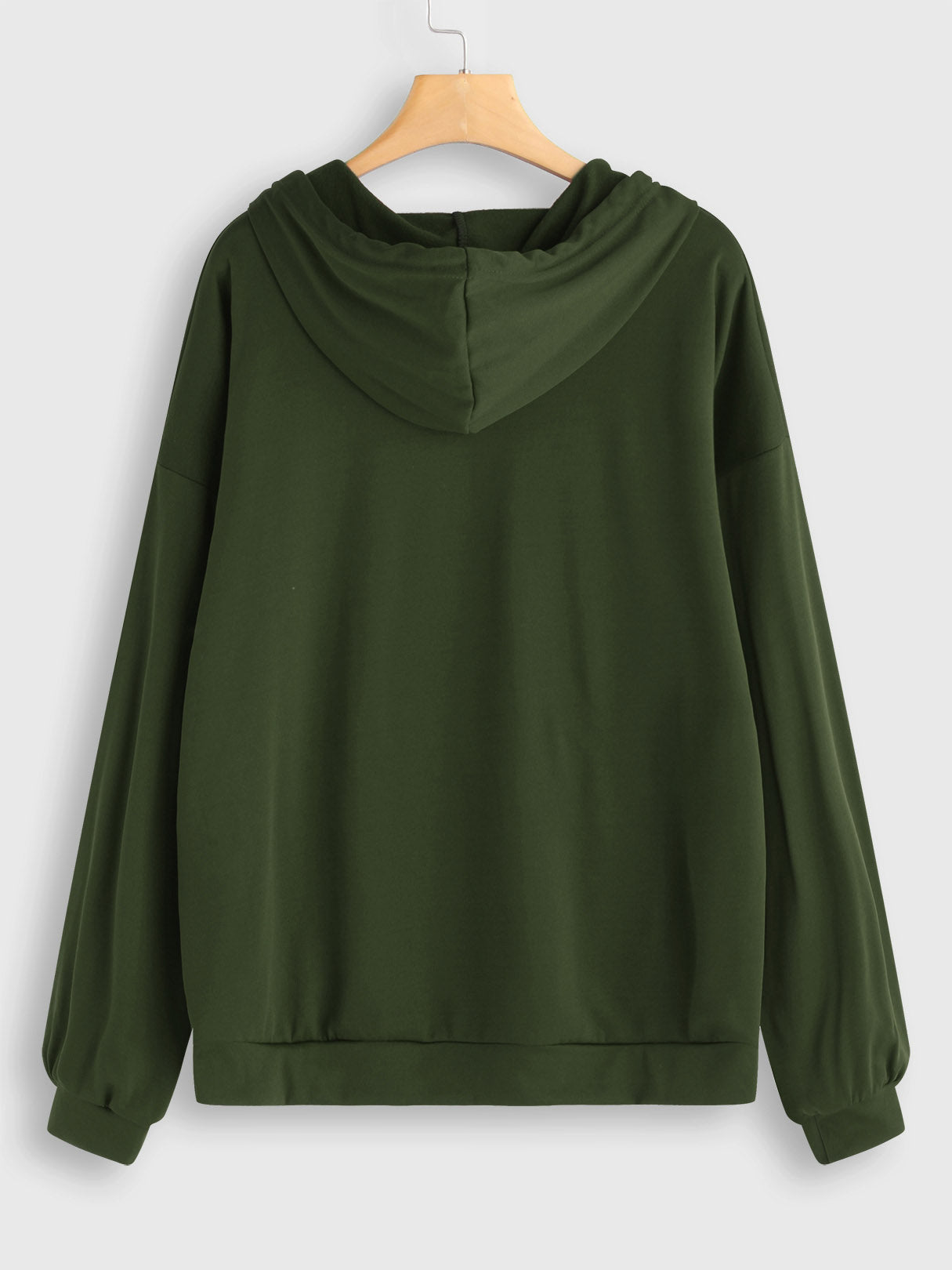 NEW FEELING Womens Army Green Plus Size Tops