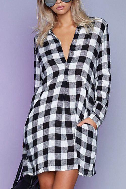 ODM Ladies Long Sleeve Shirt Dresses