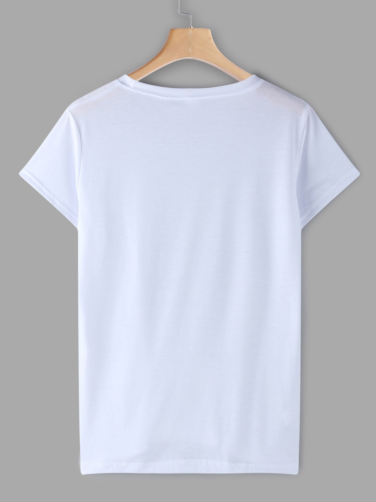 NEW FEELING Womens White T-Shirts
