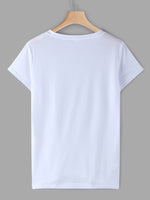 NEW FEELING Womens White T-Shirts