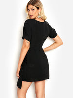NEW FEELING Womens Black Mini Dresses