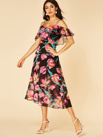 NEW FEELING Womens Floral Floral Dresses