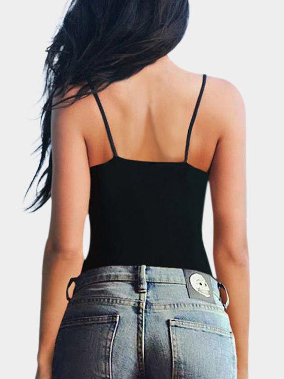 NEW FEELING Womens Black Camis