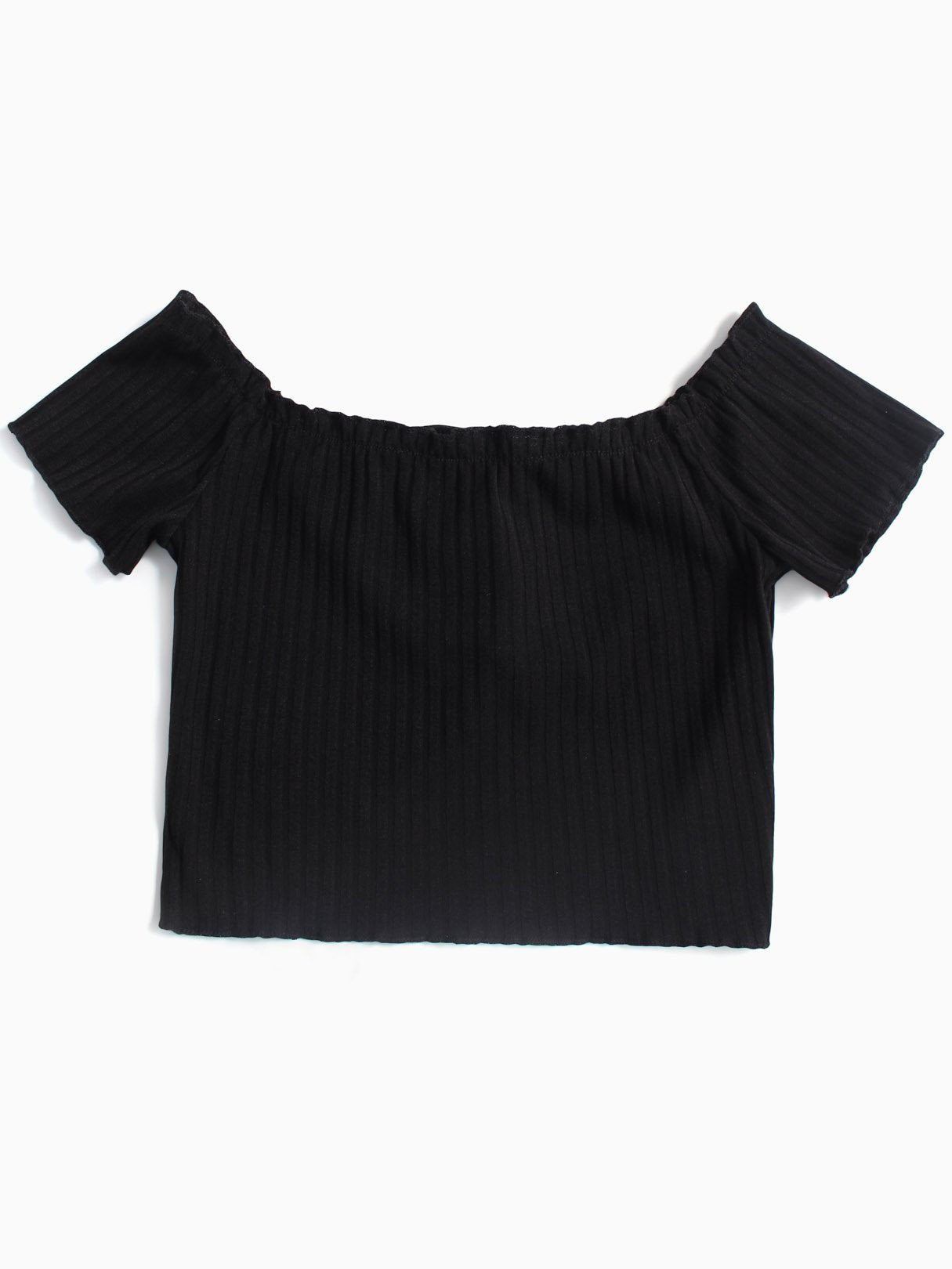 NEW FEELING Womens Black T-Shirts