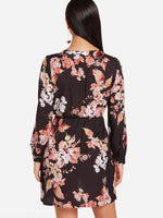 NEW FEELING Womens Black Floral Dresses