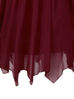 OEM Ladies Burgundy Sexy Dresses