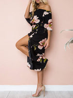 OEM Ladies Pink Floral Dresses