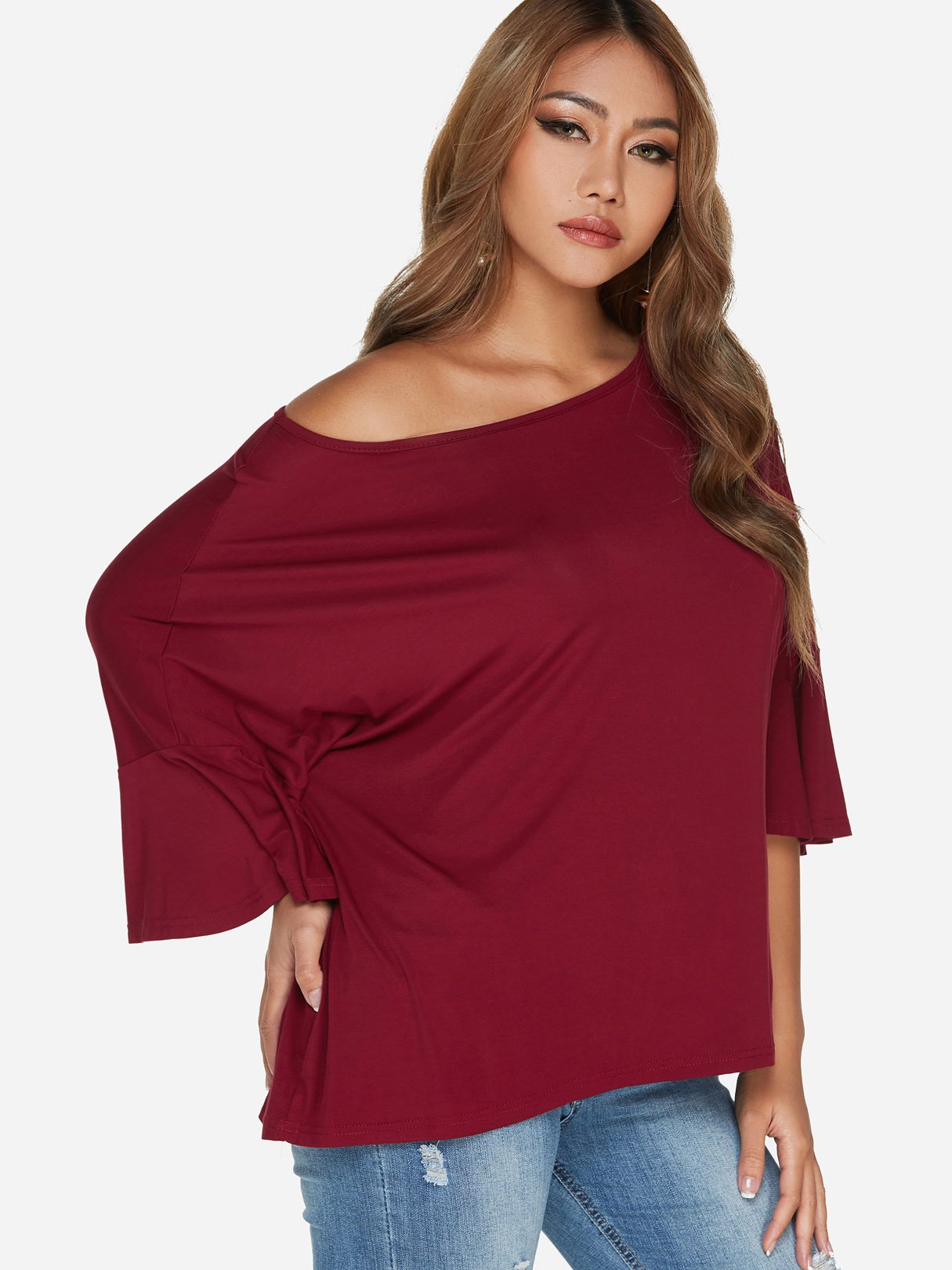 OEM Ladies Burgundy T-Shirts