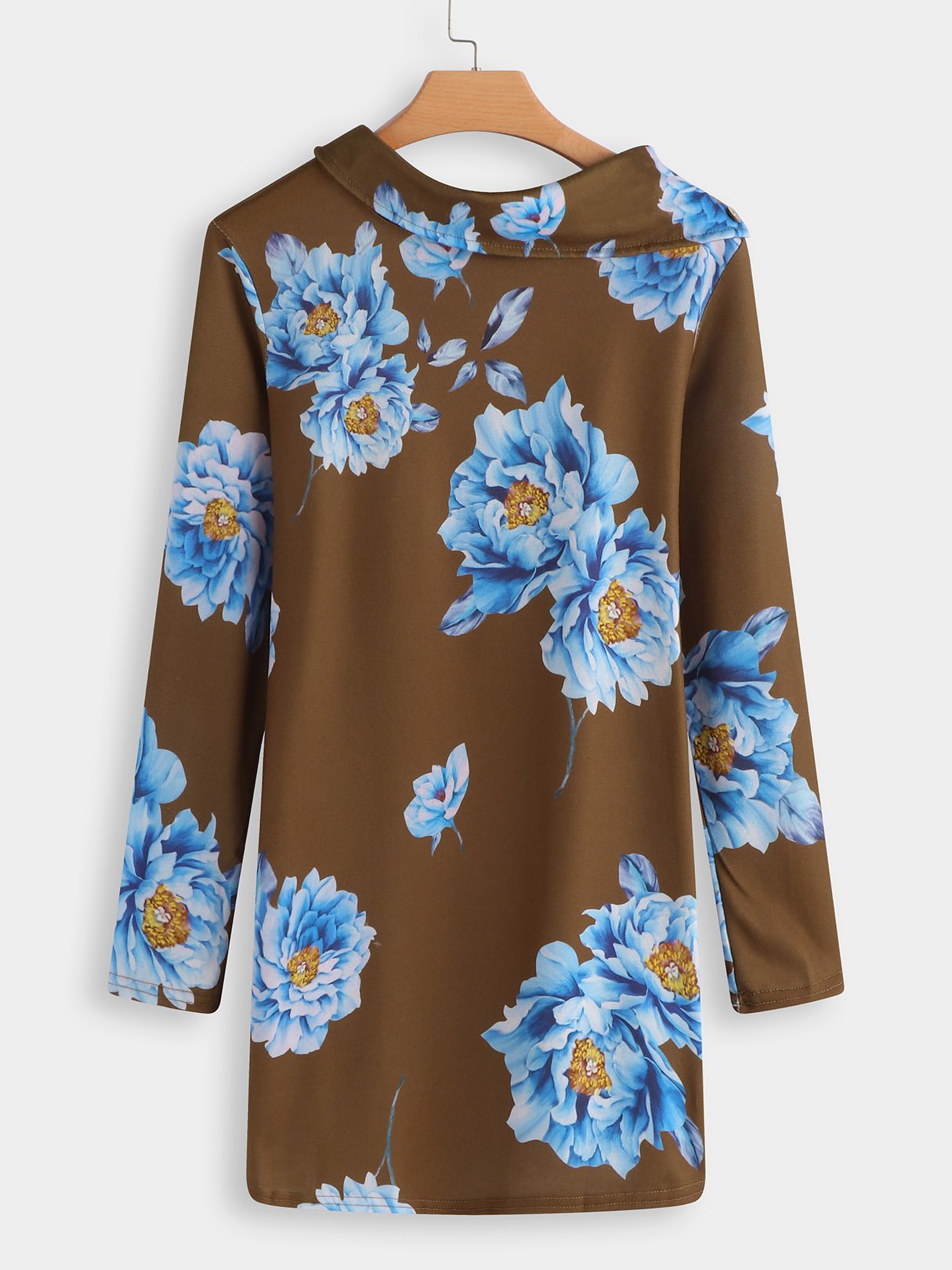 NEW FEELING Womens Brown Shirt Dresses