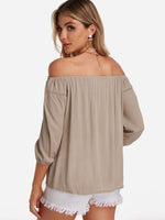 NEW FEELING Womens Apricot Blouses