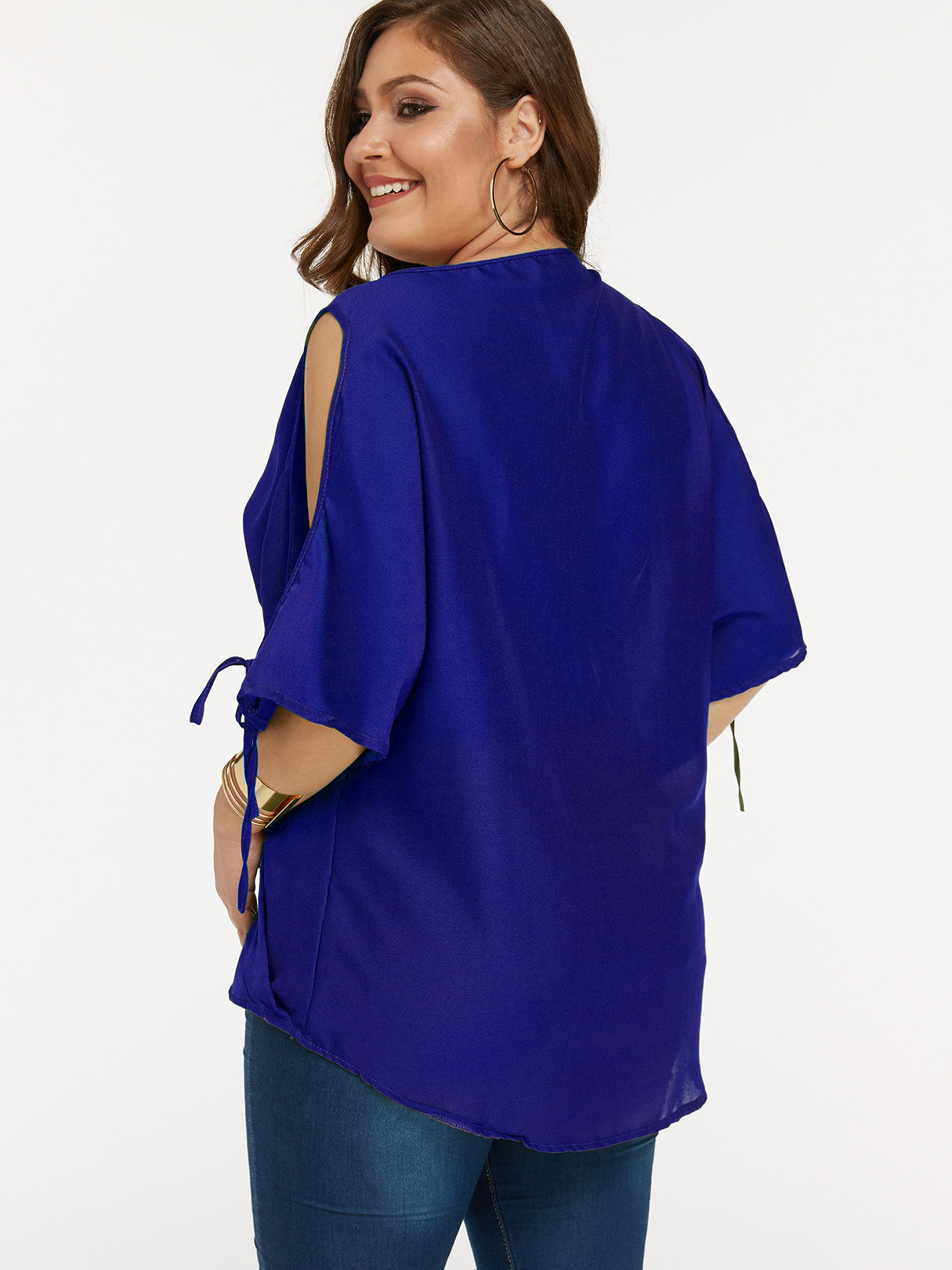 Custom Plus Size Ladies Tops Blouses