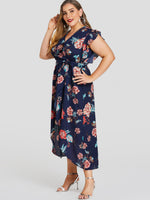 OEM Ladies Navy Plus Size Dresses