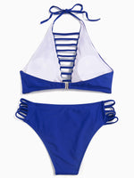 Custom Black And White Triangle Bikinis