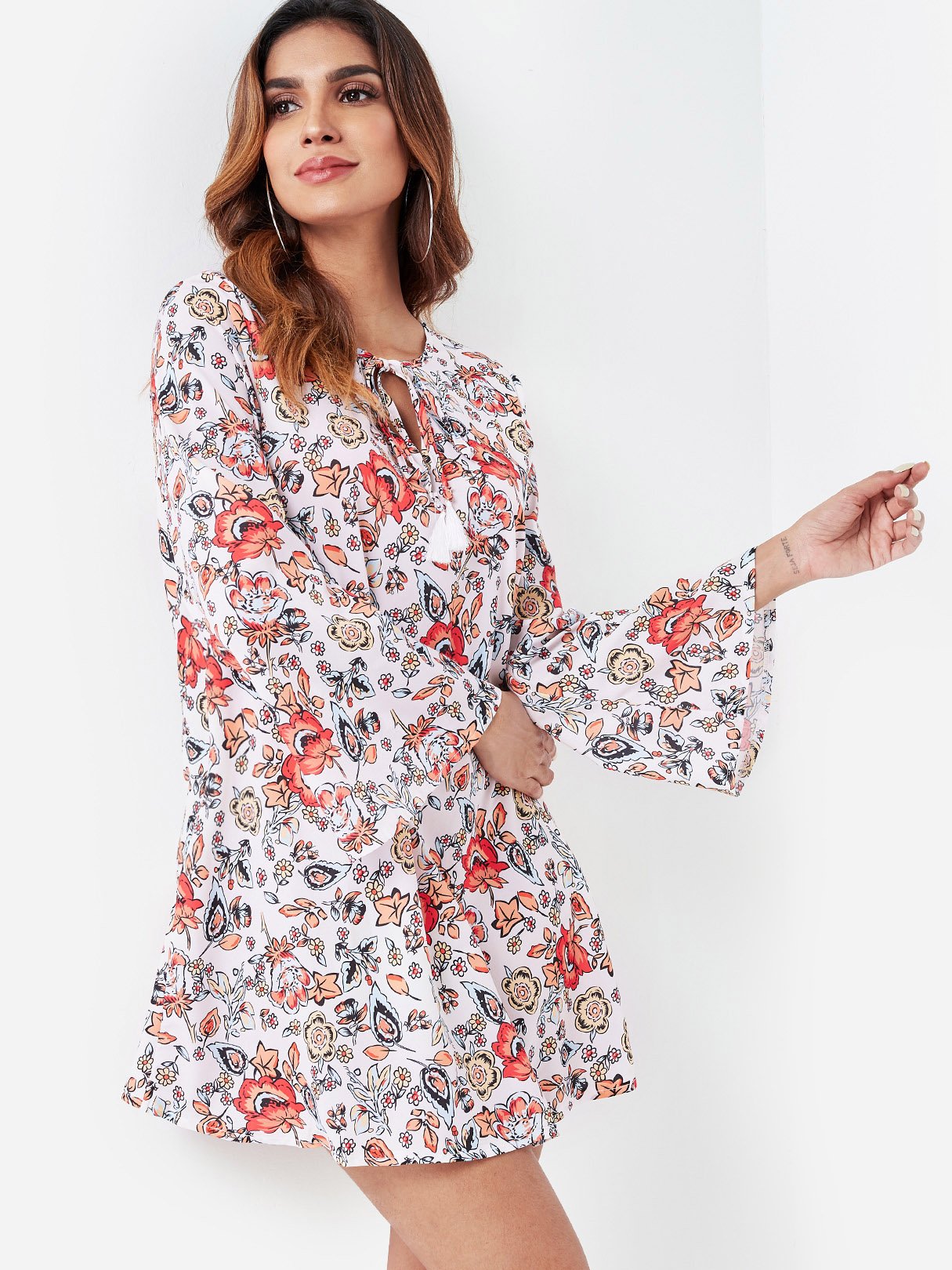 ODM Ladies Long Sleeve Mini Dress