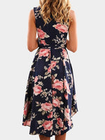 NEW FEELING Womens Navy Floral Dresses