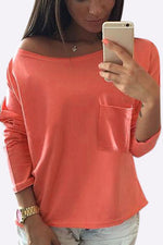 Wholesale One Shoulder Long Sleeve T-Shirts