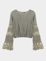 NEW FEELING Womens Grey Blouses