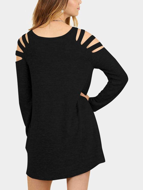 NEW FEELING Womens Black Casual Dresses