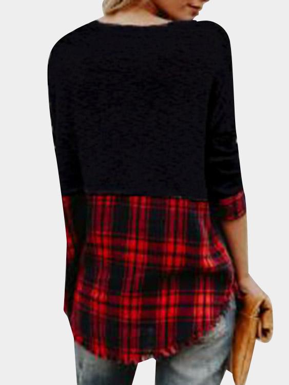 NEW FEELING Womens Black T-Shirts
