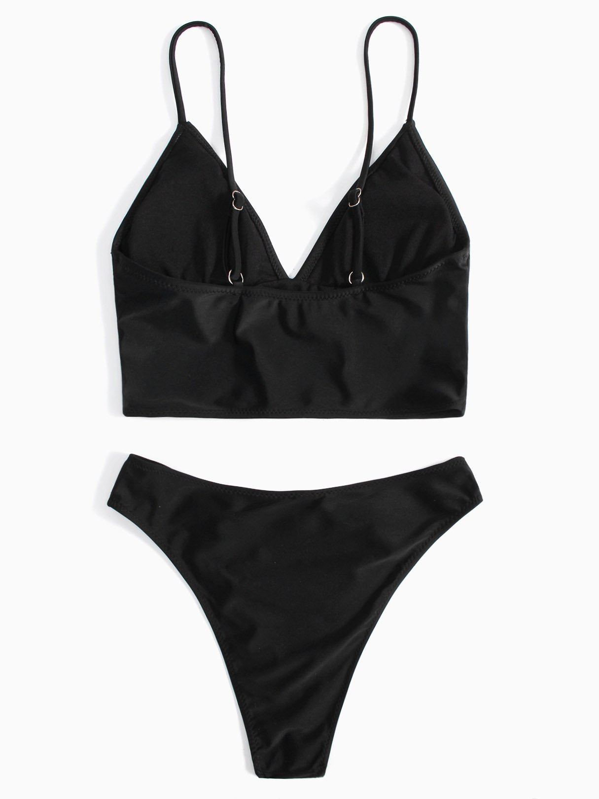 NEW FEELING Womens Black Bikinis