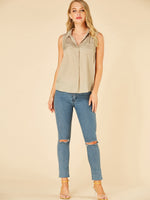 NEW FEELING Womens Apricot Blouses