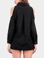 NEW FEELING Womens Black Blouses
