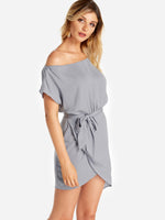 OEM Ladies Grey Casual Dresses