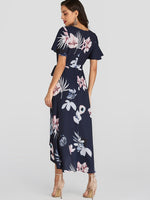 NEW FEELING Womens Navy Floral Dresses