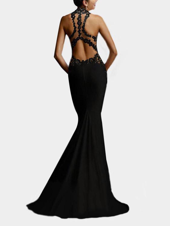 Custom Black Summer Dresses With Sleeves