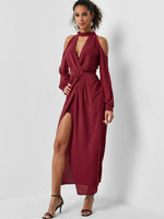 OEM ODM Womens Long Sleeve Maxi Dress