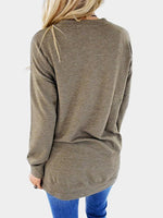 NEW FEELING Womens Khaki T-Shirts
